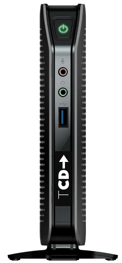TCD 1 Series 001 thin client endpoint front side animated